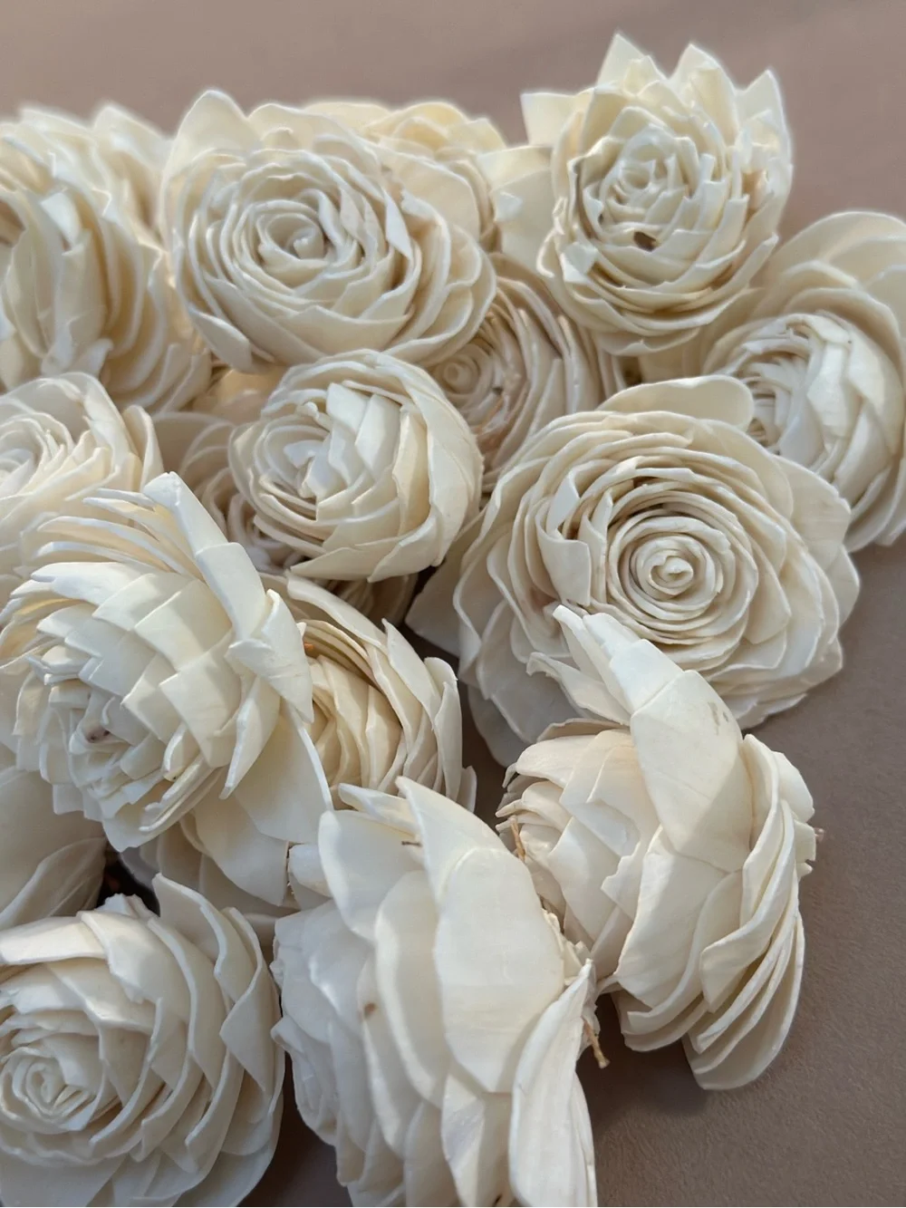 Wood Sola Flowers - bag of 25 for weddings crafts SECONDS IMPERFECT READ DESCRIP
